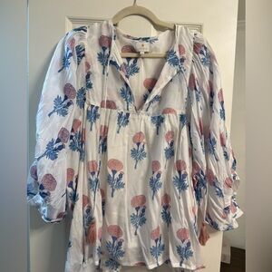 J.Marie Block Print Tunic Top